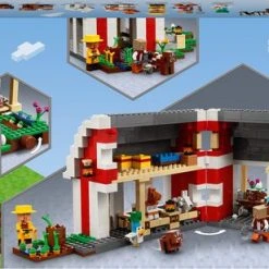 LEGO Minecraft 21187 De Rode Schuur -Goedkope Blokken Winkel 550x308