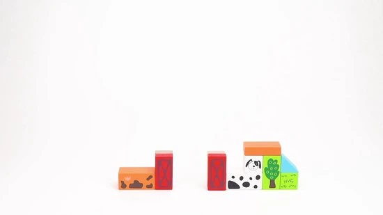 Vigatoys Viga Toys - Blokkenton Boerderij 50st. 4 Vigatoys Viga Toys - Blokkenton Boerderij 50st. - Afbeelding 2