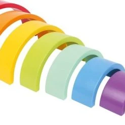 Small Foot Company Small Foot - Houten Bouwblokken - Regenboog Groot - Houten Regenboog Bouwset - Baby Speelgoed- Schoen Cadeau - Sinterklaas - Kerst -Goedkope Blokken Winkel 550x310 1