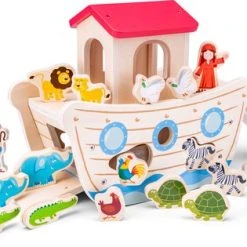 New Classic Toys Houten Ark Van Noah - Inclusief Speelfiguren -Goedkope Blokken Winkel 550x315