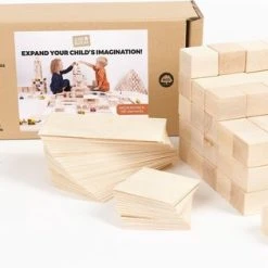 Just Blocks Houten Blokken MEDIUM PACK 166 Stuks -Goedkope Blokken Winkel 550x315 3