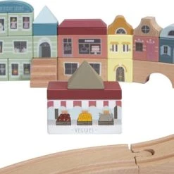 Little Dutch Treinbaanuitbreiding - Blokkenset Stad -Goedkope Blokken Winkel 550x330