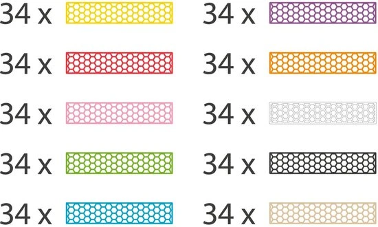 Maxomorra Bioblo Big Box - 340 Eco Bouwblokken 5 Maxomorra Bioblo Big Box - 340 Eco Bouwblokken - Afbeelding 3