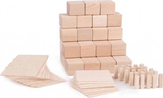 Just Blocks Houten Blokken SMALL PACK 74 Stuks 8 Just Blocks Houten Blokken SMALL PACK 74 Stuks - Afbeelding 6