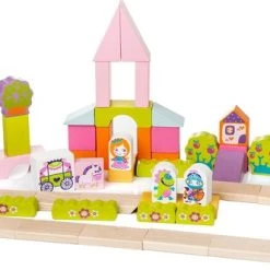 Cubika Houten Blokkenset Kasteel