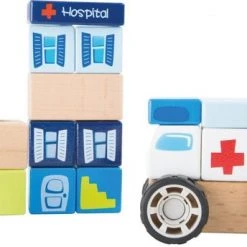 Small Foot Company Small Foot - Ambulance Wooden Construction Set