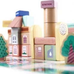 OZM TOY Blokken Speelgoed Met Speelmat - Educatieve Houten Blokken - Speelgoed - 160 Stuks - Blokken Speelset - Ontwikkelingsspeelgoed - Stimuleert Motoriek En Creativiteit -Goedkope Blokken Winkel 550x346 6