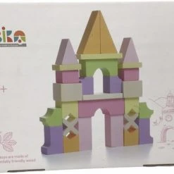 Houten Bouwstenen - Stadthalle Cubika 28 Delig -Goedkope Blokken Winkel 550x347 3