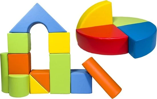 Merkloos Bouwblokken Xxl Voor Kinderen - 15 Stuks 3 Merkloos Bouwblokken Xxl Voor Kinderen - 15 Stuks