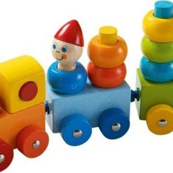 Haba Stapelspeelgoed Trein 32 Cm Junior Hout 17-delig