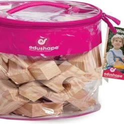 Edushape Hout-Imitatie Foam Blokken - 30 Stuks