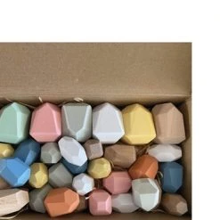 Femur - Houten Stapelstenen - Stapelblokken Uitgebreide Set - Balancerende Stenen - Speelblokken - Montessori Speelgoed - Kinder Speelgoed - Educatieve Puzzel - Stapeltoren - Handgemaakt Speelgoed - 36 STUKS