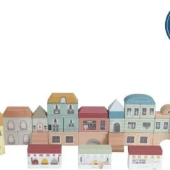 Little Dutch Treinbaanuitbreiding - Blokkenset Stad