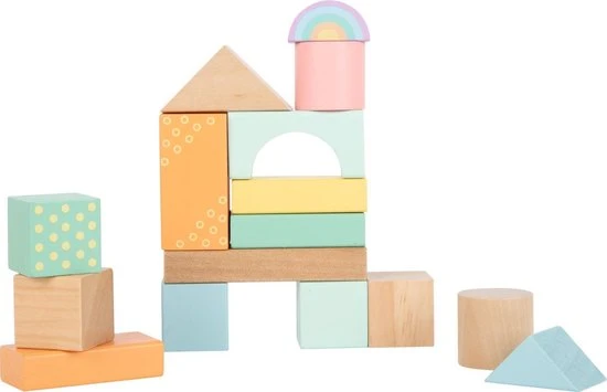 Small Foot Company Pastel Houten Bouwblokken - 50 Stuks - Houten Speelgoed Vanaf 1 Jaar 5 Small Foot Company Pastel Houten Bouwblokken - 50 Stuks - Houten Speelgoed Vanaf 1 Jaar - Afbeelding 3