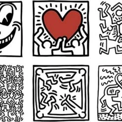 Vilac Wooden Blocks (9 Pieces) By Keith Haring