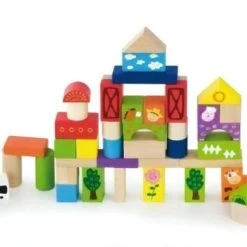 Vigatoys Viga Toys - Blokkenton Boerderij 50st. 21 Vigatoys Viga Toys - Blokkenton Boerderij 50st. -Goedkope Blokken Winkel 550x363 1