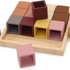 Rammelaartje Little Koekies - Siliconen Set Stapel Blokken 16 Stuks - Duurzaam Speelgoed - Siliconen Stapeltoren - Babyspeelgoed - Kraamcadeau - Sinterklaascadeau - Kertscadeau -Goedkope Blokken Winkel 550x364 13