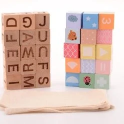 Jouéco® - The Wildies Family Alfabet Blokken Met Zakje -Goedkope Blokken Winkel 550x364 3