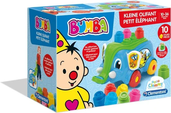 Clementoni - Bumba Elephant - Zachte Blokken 3 Clementoni - Bumba Elephant - Zachte Blokken