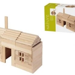 Goki BLOKKENDOOS, In Blank Hout, 200 Pi Ces, Blok 10,5x2x1cm, Made In Europe, 3+ -Goedkope Blokken Winkel 550x366 100