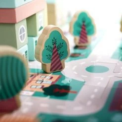 OZM TOY Blokken Speelgoed Met Speelmat - Educatieve Houten Blokken - Speelgoed - 160 Stuks - Blokken Speelset - Ontwikkelingsspeelgoed - Stimuleert Motoriek En Creativiteit -Goedkope Blokken Winkel 550x366 109