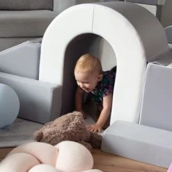 Viking Choice Schuimblokken Speelgoed - Met Foam Blokken Glijbaan - En Brug - Grijs, Wit -Goedkope Blokken Winkel 550x366 114