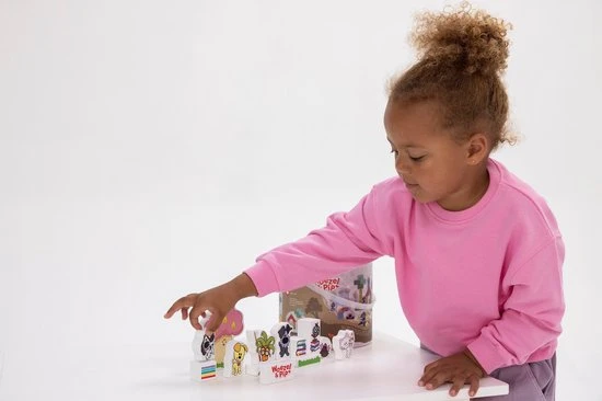 Rubo Toys Woezel En Pip Houten Blokken - Blokken - 50 Delig - Vrolijke Kleueren - Verschillende Vormen 11 Rubo Toys Woezel En Pip Houten Blokken - Blokken - 50 Delig - Vrolijke Kleueren - Verschillende Vormen - Afbeelding 9