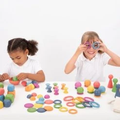 TickiT Rainbow Wooden Super Set | Mega Houten Sorteer En Speelset Groot | 84 Stuks -Goedkope Blokken Winkel 550x366 29