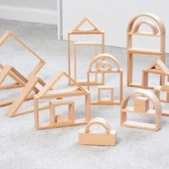 TickiT Rainbow Architect Set | Houten Vormen Set Groot Naturel | 28 Stuks -Goedkope Blokken Winkel 550x366 62