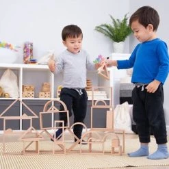 TickiT Rainbow Architect Set | Houten Vormen Set Groot Naturel | 28 Stuks -Goedkope Blokken Winkel 550x366 64