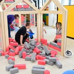 Timmerhus - Foam Blokken - Constructie - Bouwstenen - Blokken - Zachte Blokken - Stevig - Bestand Tegen Water, Zon En Zand -