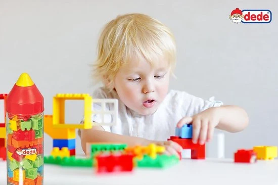 DEDE Multi Blokken Met Potlood Figuur (42 Pstk) 5 DEDE Multi Blokken Met Potlood Figuur (42 Pstk) - Afbeelding 3