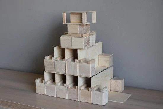 Just Blocks Houten Blokken SMALL PACK 74 Stuks 17 Just Blocks Houten Blokken SMALL PACK 74 Stuks - Afbeelding 15