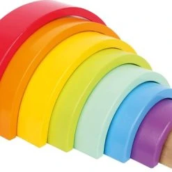 Small Foot Company Small Foot - Houten Bouwblokken - Regenboog Groot - Houten Regenboog Bouwset - Baby Speelgoed- Schoen Cadeau - Sinterklaas - Kerst -Goedkope Blokken Winkel 550x368 12