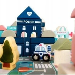 Kruzzel Houten Blokken Blokkendoos Stad Met Vloerpuzzel & Luxe Opbergzak - Grondpuzzel & 115 Kleurrijke Houten Bouwblokken Stapelblokken Bouwstenen Met Auto’s - Vervoer & Stad Bouwen Met Letters En Cijfers – Creatief – Leren - Spelen -Goedkope Blokken Winkel 550x368 4