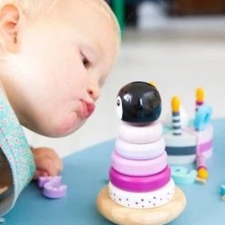 Magni Aps Magni - Houten Pinguïn Stapeltoren - Roze -Goedkope Blokken Winkel 550x369 10