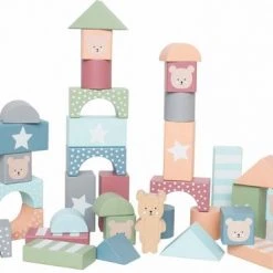 Jabadabado Houten Blokken Teddy (50-delig)