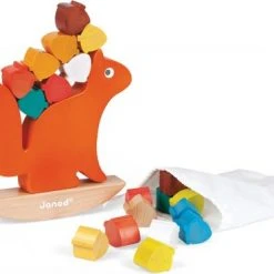 Janod Stapeltuimelaar Nutty De Eekhoorn -Goedkope Blokken Winkel 550x369 9