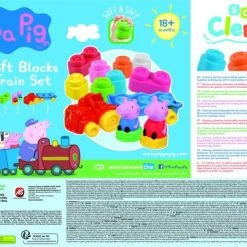 Baby Clementoni - Kleine Treinset Peppa Pig - Blokkenwagen - 14 Stukjes, Blokken Voor Kinderen -Goedkope Blokken Winkel 550x371 6