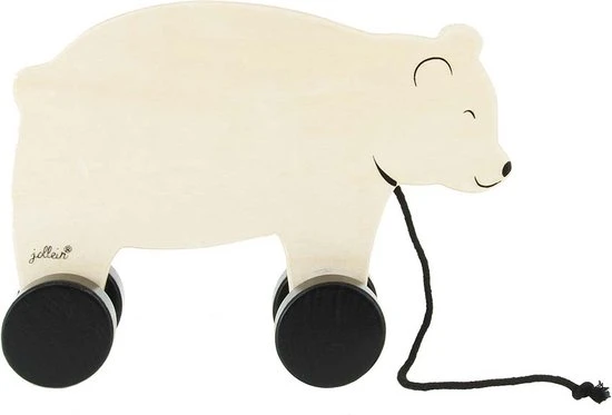 Jollein Houten Trekdier - Beertje 3 Jollein Houten Trekdier - Beertje