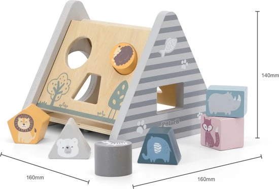 PolarB By ViGa - Vormenstoof - Motoriek Oefenen - Hout - 162x160x140mm 15 PolarB By ViGa - Vormenstoof - Motoriek Oefenen - Hout - 162x160x140mm - Afbeelding 13