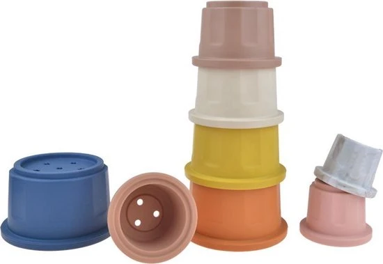 Merkloos Stacking Cups Stapeltoren Speelgoed Stapelbekers Multicolours 4 Merkloos Stacking Cups Stapeltoren Speelgoed Stapelbekers Multicolours - Afbeelding 2