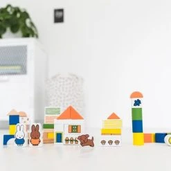 Bambolino Toys - Nijntje Speelgoed - Blokkenton Met 50 Houten Blokjes -Goedkope Blokken Winkel 550x380
