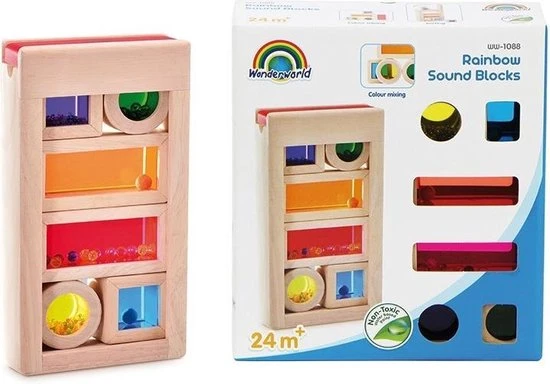 Wonder-World Wonderworld Regenboog Geluidsblokken 9 Wonder-World Wonderworld Regenboog Geluidsblokken - Afbeelding 7