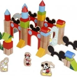 Disney Blokkenset Mickey Mouse Junior Hout 60-delig