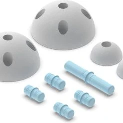 Modu Half Ball Kit- Zachte Blokken-9 Onderdelen- Speelgoed 1 Jaar - Blauw