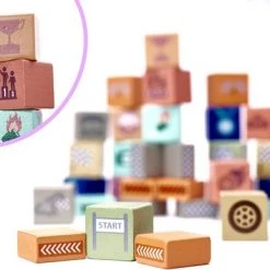 OZM TOY Blokken Speelgoed Met Speelmat - Educatieve Houten Blokken - Speelgoed - 160 Stuks - Blokken Speelset - Ontwikkelingsspeelgoed - Stimuleert Motoriek En Creativiteit -Goedkope Blokken Winkel 550x387 4