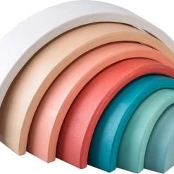Regenboog Blokken Pastel - Simply For Kids