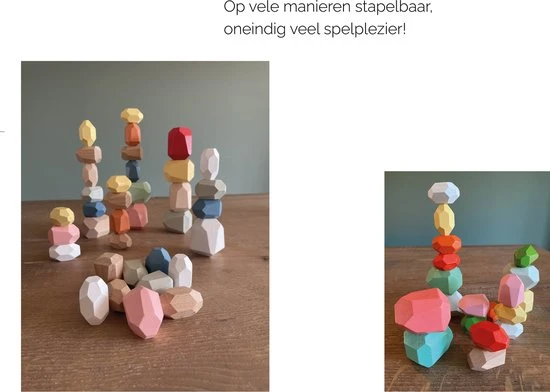 Femur - Houten Stapelstenen - Stapelblokken Uitgebreide Set - Balancerende Stenen - Speelblokken - Montessori Speelgoed - Kinder Speelgoed - Educatieve Puzzel - Stapeltoren - Handgemaakt Speelgoed - 36 STUKS 5 Femur - Houten Stapelstenen - Stapelblokken Uitgebreide Set - Balancerende Stenen - Speelblokken - Montessori Speelgoed - Kinder Speelgoed - Educatieve Puzzel - Stapeltoren - Handgemaakt Speelgoed - 36 STUKS - Afbeelding 3