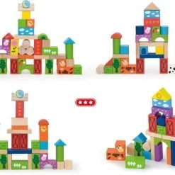 Vigatoys Viga Toys - Blokkenton Boerderij 50st. 18 Vigatoys Viga Toys - Blokkenton Boerderij 50st. -Goedkope Blokken Winkel 550x395